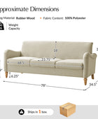 4-Piece Striped Farmhouse Living Room Set (Sofa, Loveseat, Recliner & Lift-Top Coffee Table