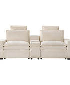 Modern Modular Power Reclining & Standing Coffee Table Living Room Set