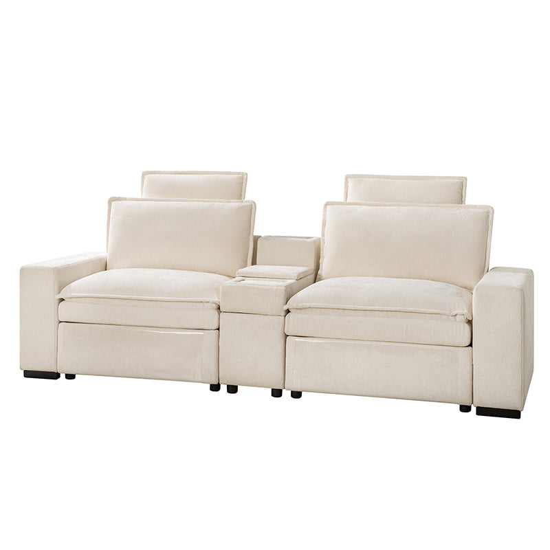 Modern Modular Power Reclining & Standing Coffee Table Living Room Set
