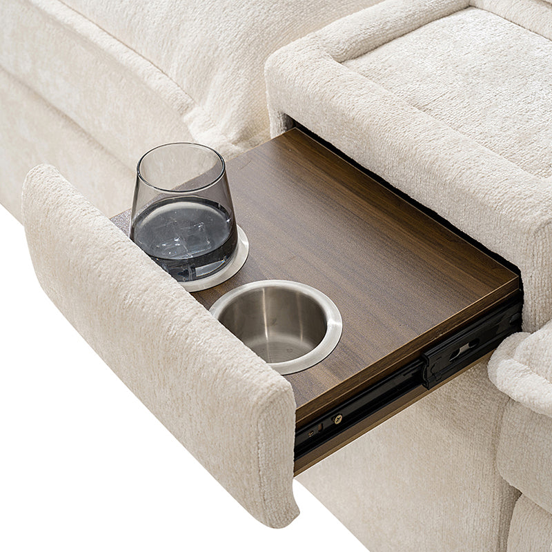 Modern Modular Power Reclining & Standing Coffee Table Living Room Set