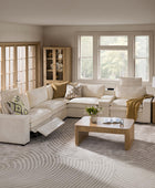 Modern Modular Power Reclining & Standing Coffee Table Living Room Set