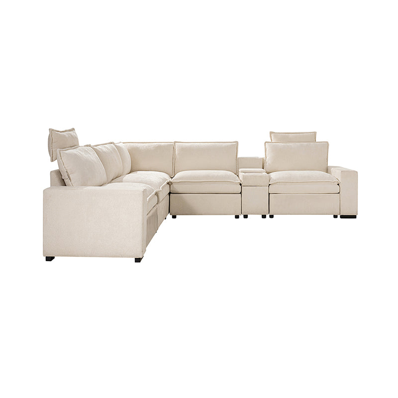 Modern Modular Power Reclining & Standing Coffee Table Living Room Set