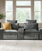 Modern Modular Power Reclining & Standing Coffee Table Living Room Set