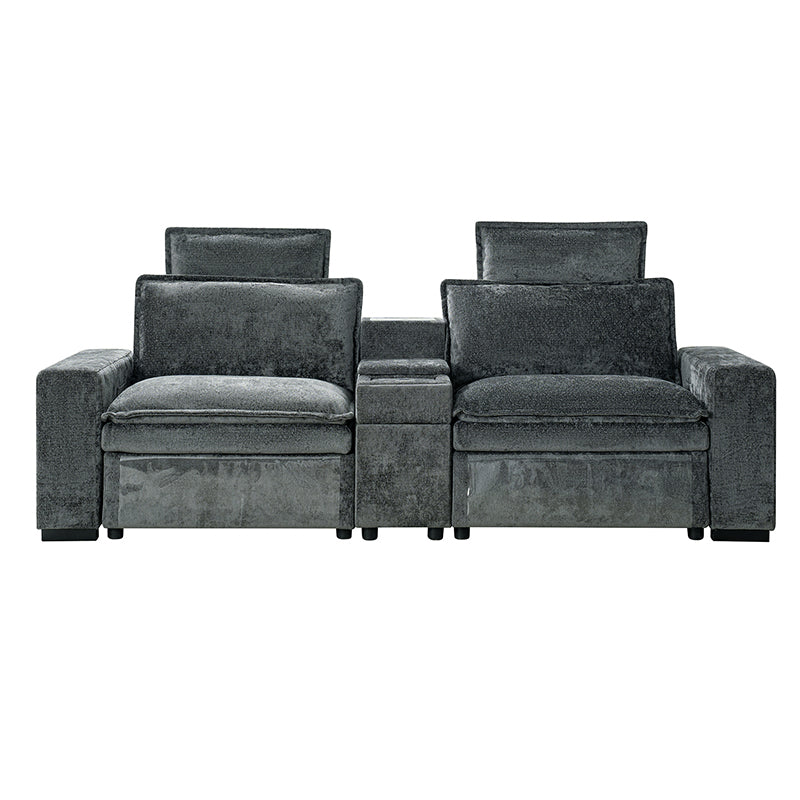 Modern Modular Power Reclining & Standing Coffee Table Living Room Set