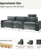 Modern Modular Power Reclining & Standing Coffee Table Living Room Set