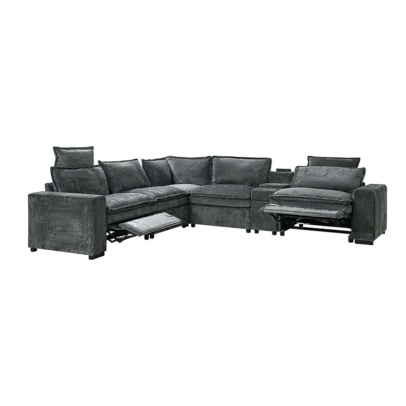 Modern Modular Power Reclining & Standing Coffee Table Living Room Set