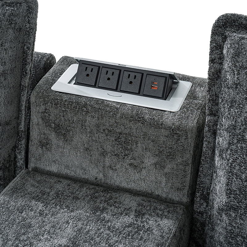 Modern Modular Power Reclining & Standing Coffee Table Living Room Set