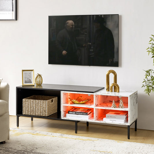 Nuria Expandable TV Stand with LED Strip