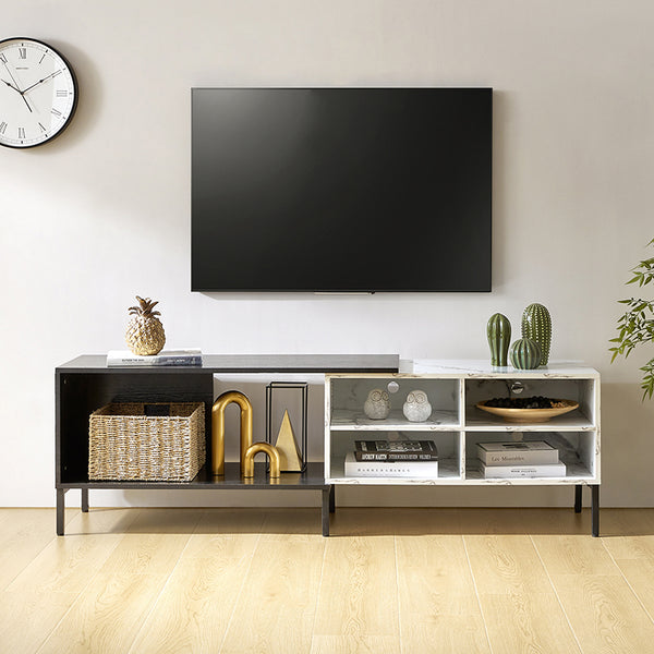 Nuria Expandable TV Stand with LED Strip