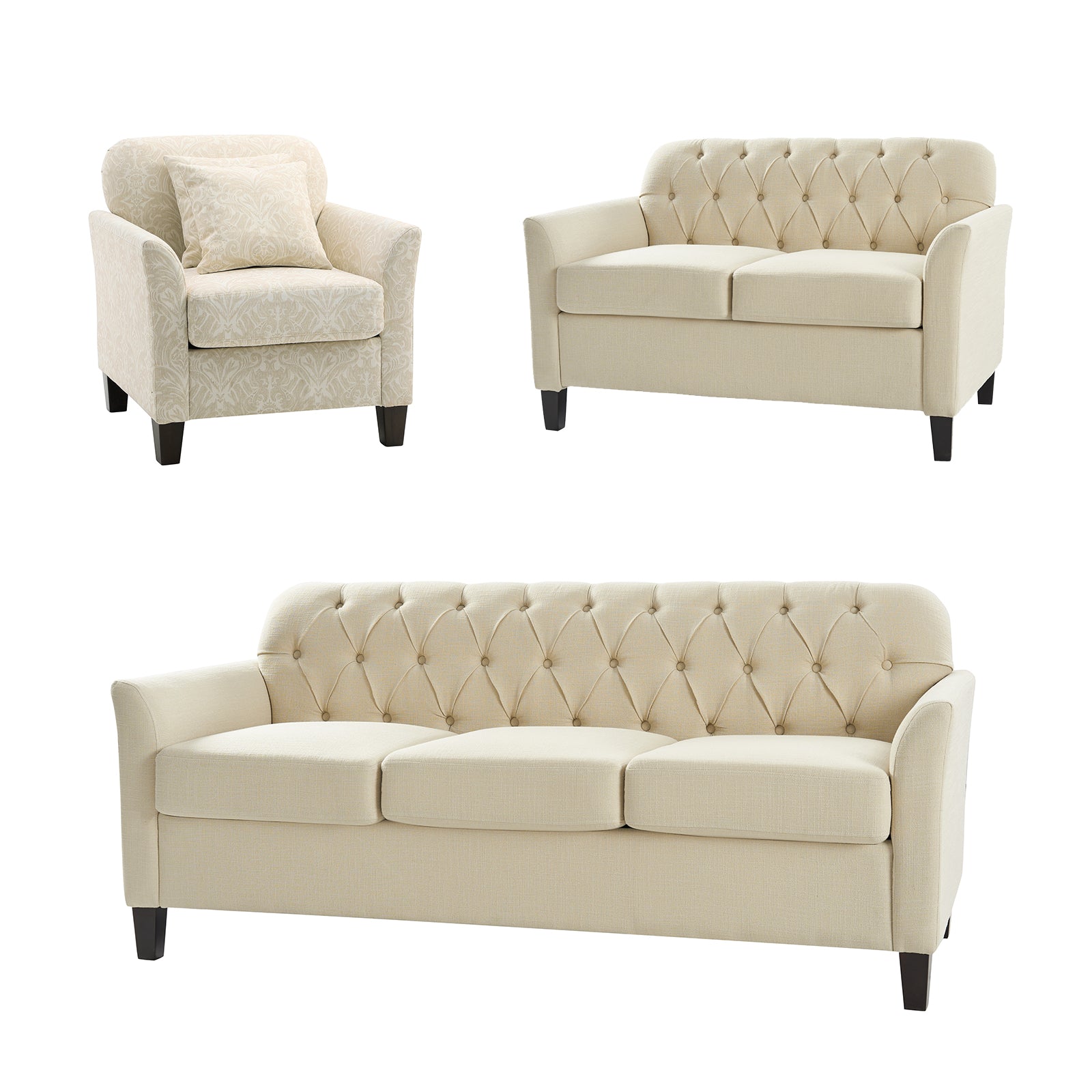 Estrella 3 Piece Living Room Set