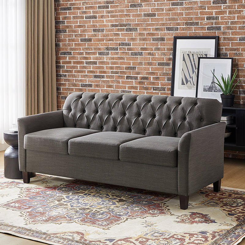 Estrella 72.5" Wide Button-Tufted Elegance Sofa