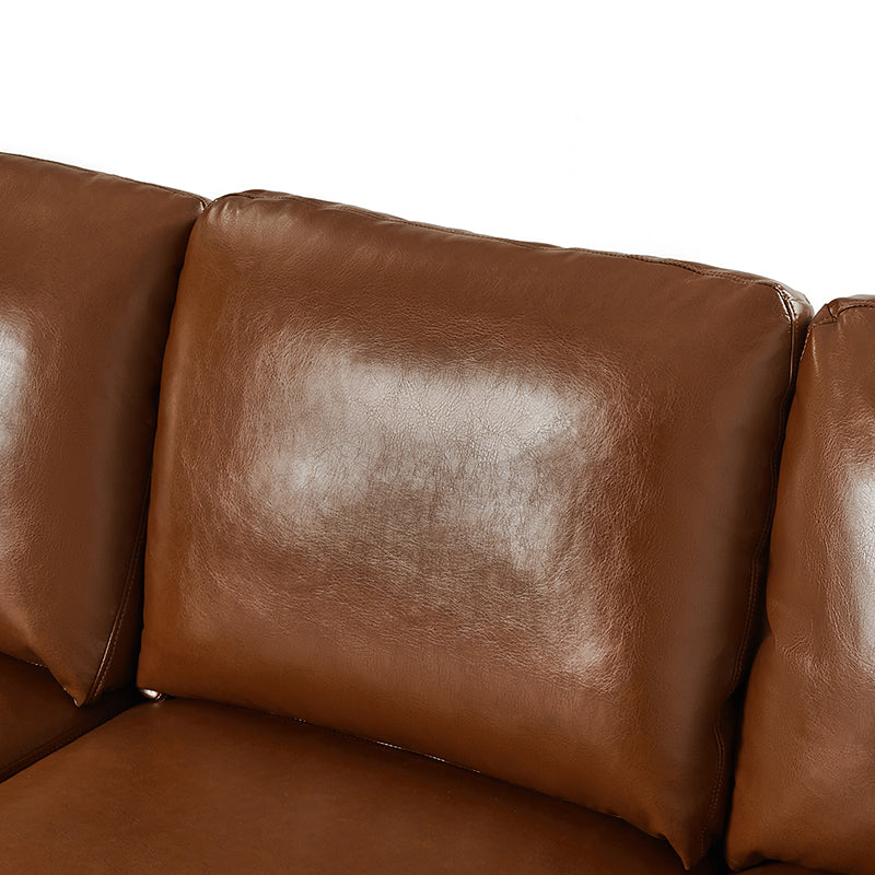 Pilar 82"  Wide Vegan Leather Sofa