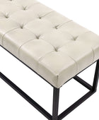 Rosana Multifunctional Use Genuine Leather Top Cushion Bench