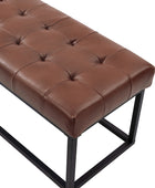 Rosana Multifunctional Use Genuine Leather Top Cushion Bench