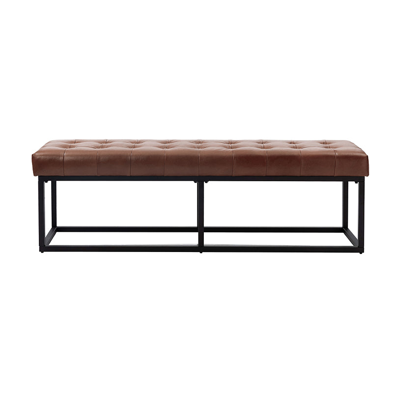 Rosana Multifunctional Use Genuine Leather Top Cushion Bench