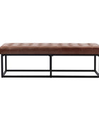 Rosana Multifunctional Use Genuine Leather Top Cushion Bench