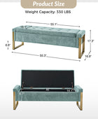 Flora Modern Upholstered Flip Top Storage Bench