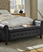 Basilio Elegance Storage Bench for Bedroom with Button-tufted