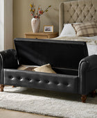 Basilio Elegance Storage Bench for Bedroom with Button-tufted