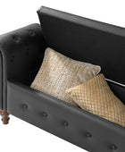 Basilio Elegance Storage Bench for Bedroom with Button-tufted