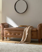 Basilio Elegance Storage Bench for Bedroom with Button-tufted