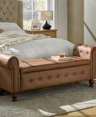 Basilio Elegance Storage Bench for Bedroom with Button-tufted