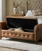 Basilio Elegance Storage Bench for Bedroom with Button-tufted