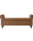 Basilio Elegance Storage Bench for Bedroom with Button-tufted