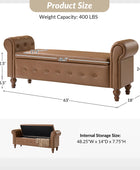 Basilio Elegance Storage Bench for Bedroom with Button-tufted