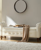 Basilio Elegance Storage Bench for Bedroom with Button-tufted