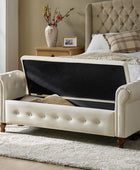 Basilio Elegance Storage Bench for Bedroom with Button-tufted