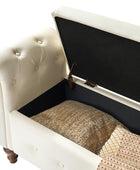 Basilio Elegance Storage Bench for Bedroom with Button-tufted