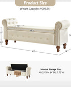 Basilio Elegance Storage Bench for Bedroom with Button-tufted