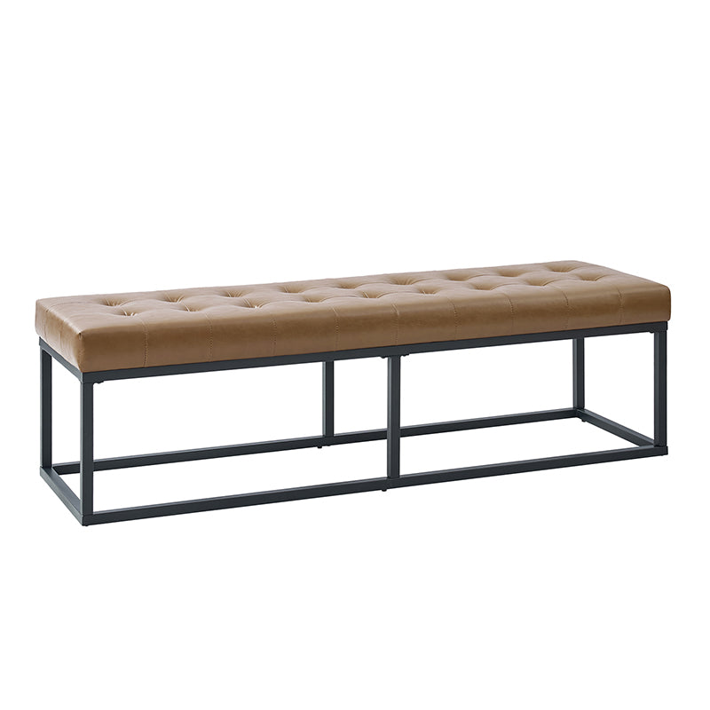 Amparo Mid-century Modern Bench with metal base