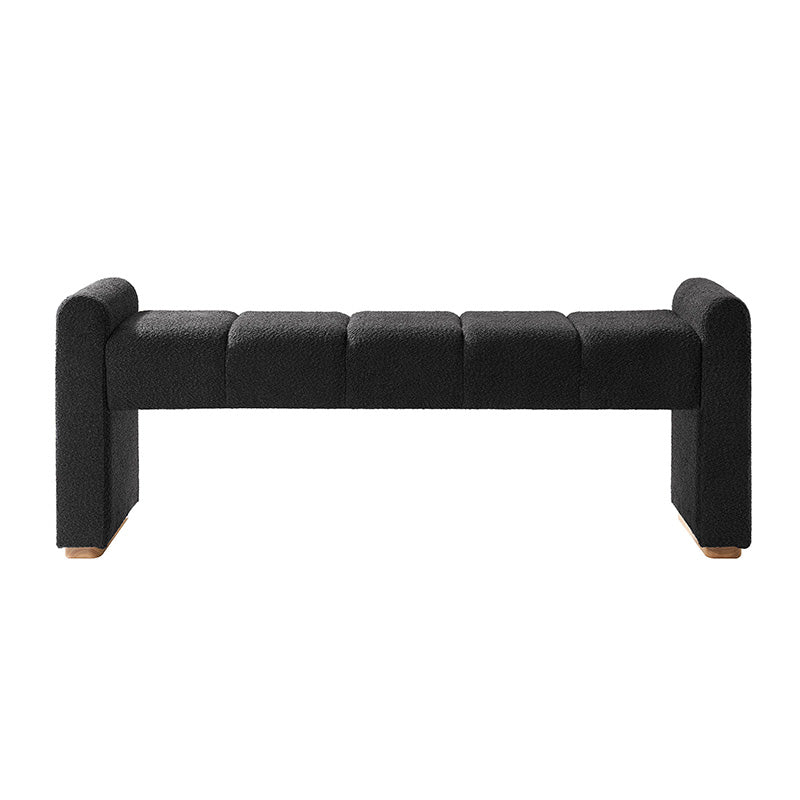 Jonas Contemporary Mudroom Bench With Unique Piano Key Accents