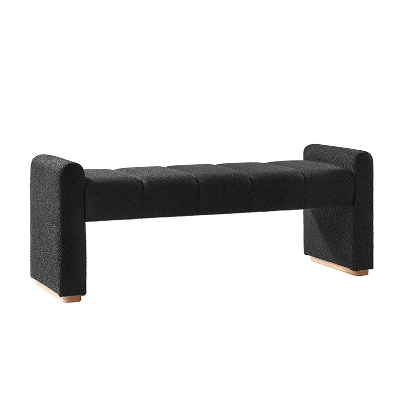 Jonas Contemporary Mudroom Bench With Unique Piano Key Accents