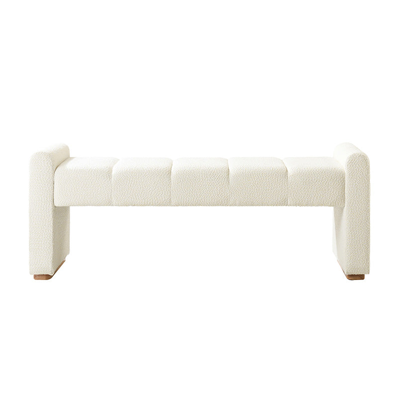 Jonas Contemporary Mudroom Bench With Unique Piano Key Accents