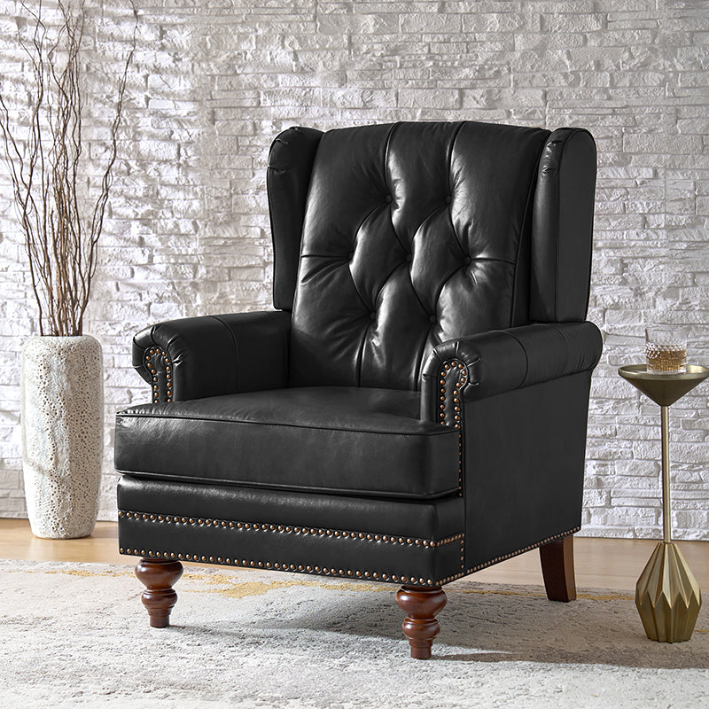 Octavio Genuine Leather Armchair