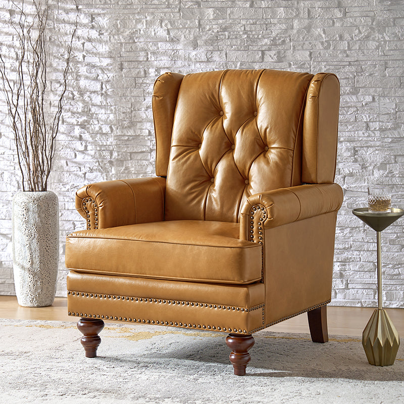 Octavio Genuine Leather Armchair