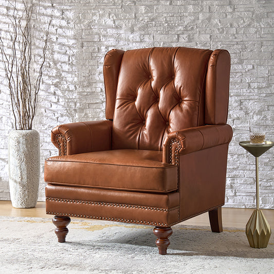 Octavio Genuine Leather Armchair