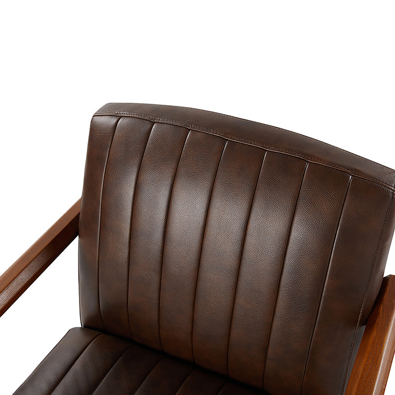 Bruno Genuine Leather Swivel Chair