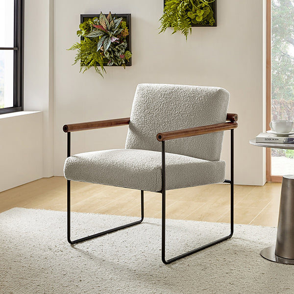 Edurne Armchair with Metal Leg