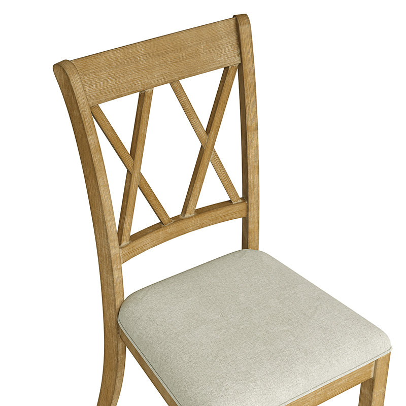 Amaya Rustic Modern Farmhouse Solid Wood Dining Chair