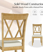 Amaya Rustic Modern Farmhouse Solid Wood Dining Chair-Set of 2