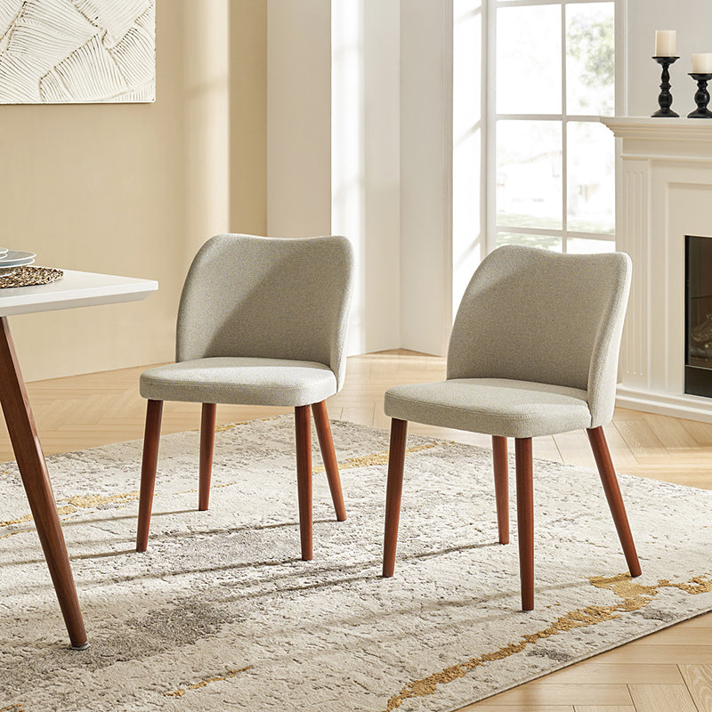 Diana Mid-century Modern Upholstered Dining Chair(Set of 2)