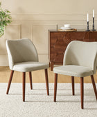 Diana Mid-century Modern Upholstered Dining Chair(Set of 2)