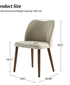 Diana Mid-century Modern Upholstered Dining Chair(Set of 2)