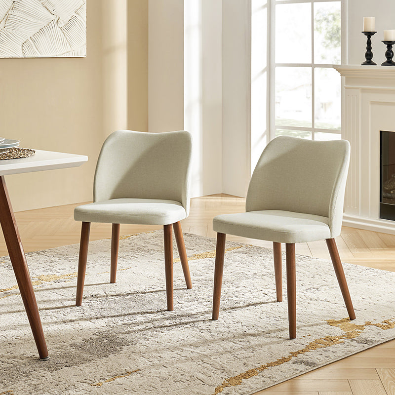 Diana Mid-century Modern Upholstered Dining Chair(Set of 2)