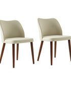 Diana Mid-century Modern Upholstered Dining Chair(Set of 2)