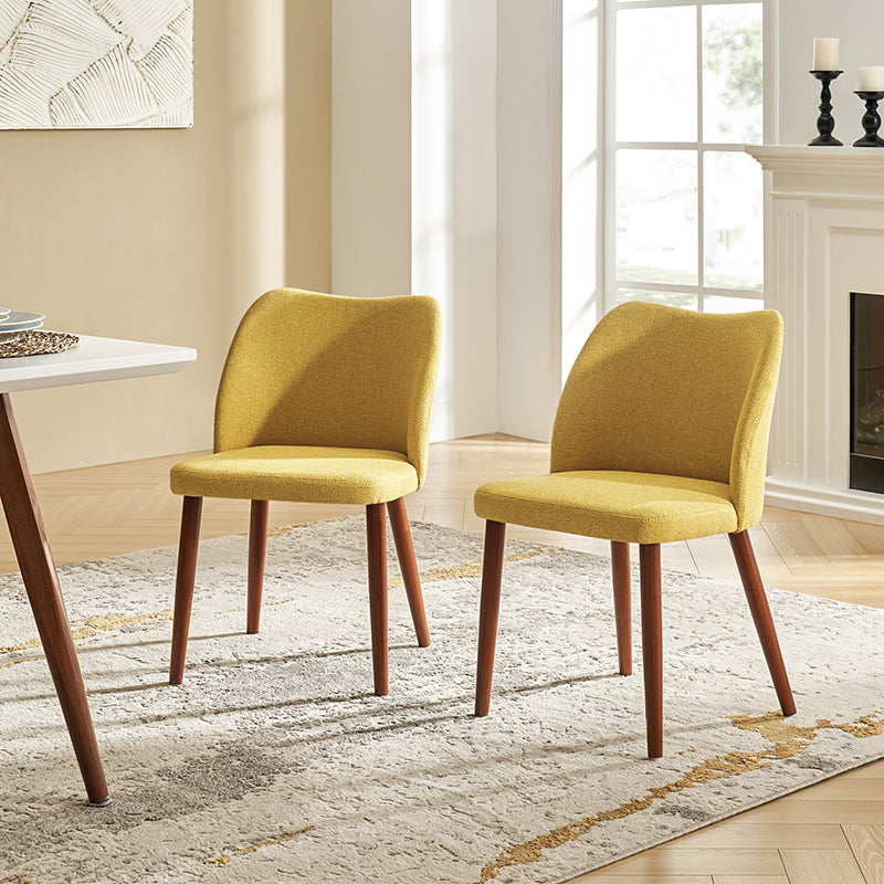 Diana Mid-century Modern Upholstered Dining Chair(Set of 2)